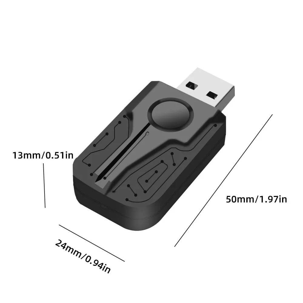 M.I.C. 2-in-1 Wireless Adapter für CarPlay & Android Auto – Macht originales Kabel-CarPlay/Android Auto kabellos