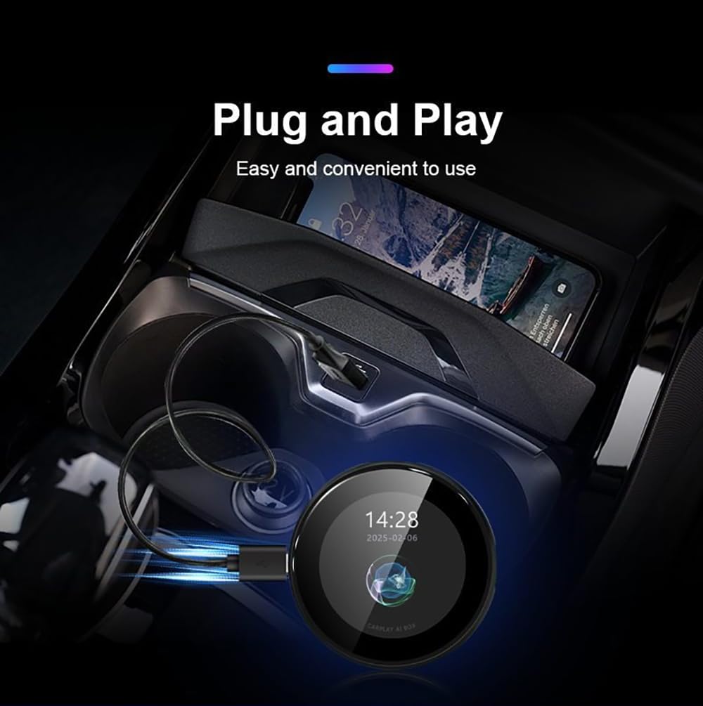 M.I.C. Android 13 CarPlay Display Box: QC6125, 4GB+64GB,kompatibel für BMW iDrive 6–9 & Fahrzeuge mit kabelgeb.…