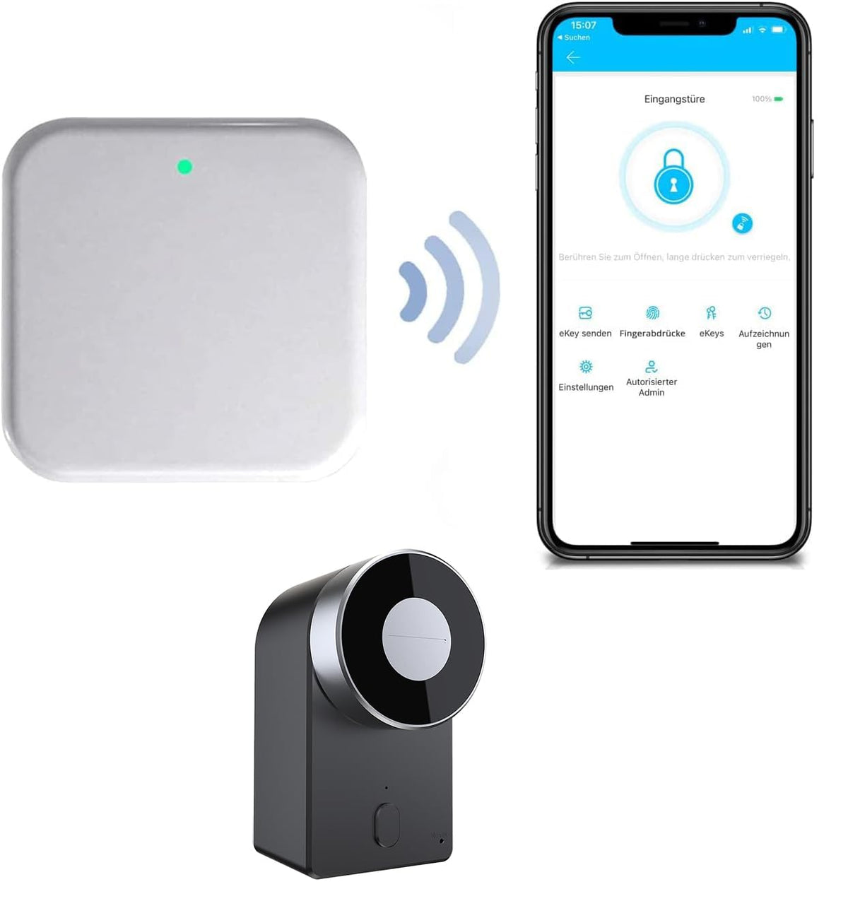 M.I.C. WiFi Gateway - Öffnung & Verwaltung Elektronischer Türschlösser von überall, per APP, Zubehör für M.I.C.…