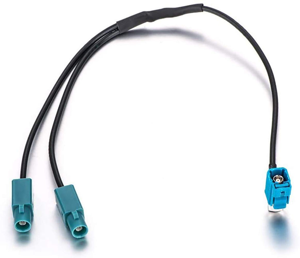 M.I.C. SKAA-53A:KFZ Auto Radio Antenne Adapter Fakra(Z) Winkelkupplung - 2 x FAKRA Stecker für navigation vw rns…