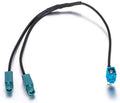 M.I.C. SKAA-53A:KFZ Auto Radio Antenne Adapter Fakra(Z) Winkelkupplung - 2 x FAKRA Stecker für navigation vw rns…