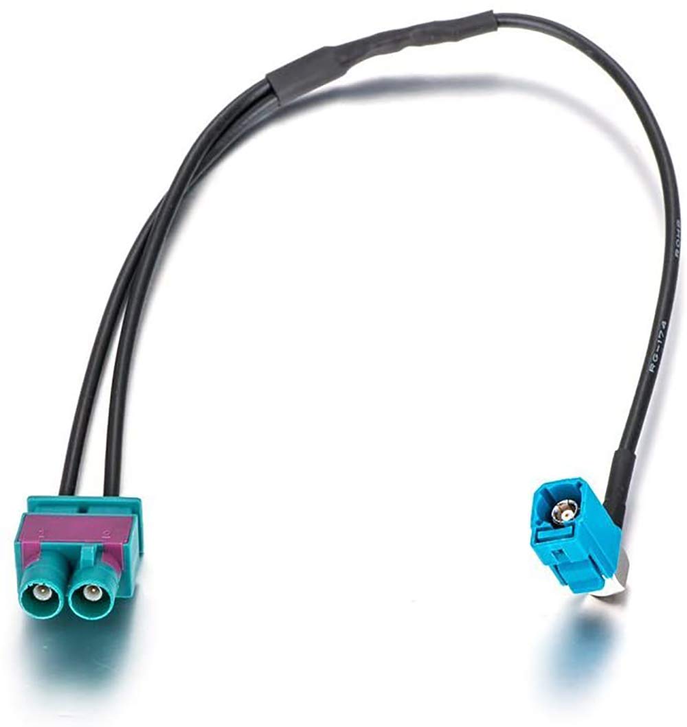 M.I.C. SKAA-53G: KFZ Auto Radio Antenne Adapter Autoantennenadapter: 1 x Fakra Winkelkupplung Buchse - Doppel Fa…