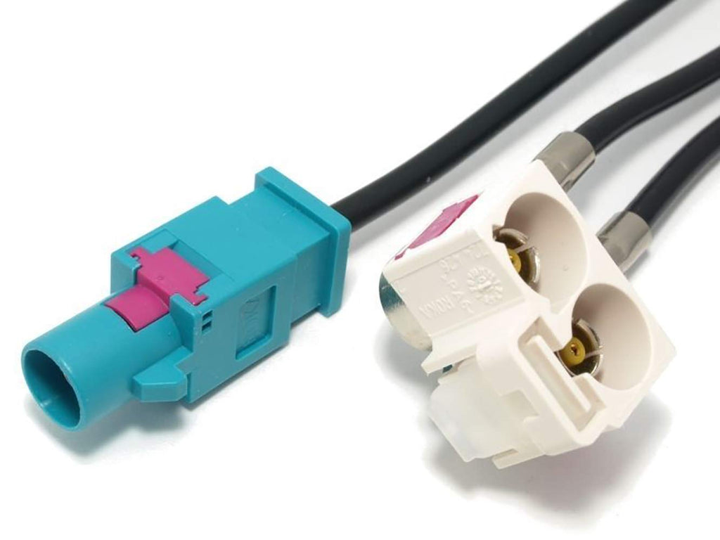M.I.C. SKAA-51C: Antennenadapter KFZ Auto Radio Antenne Adapter Doppel Fakra Buchse - EIN Fakra Stecker für navi…