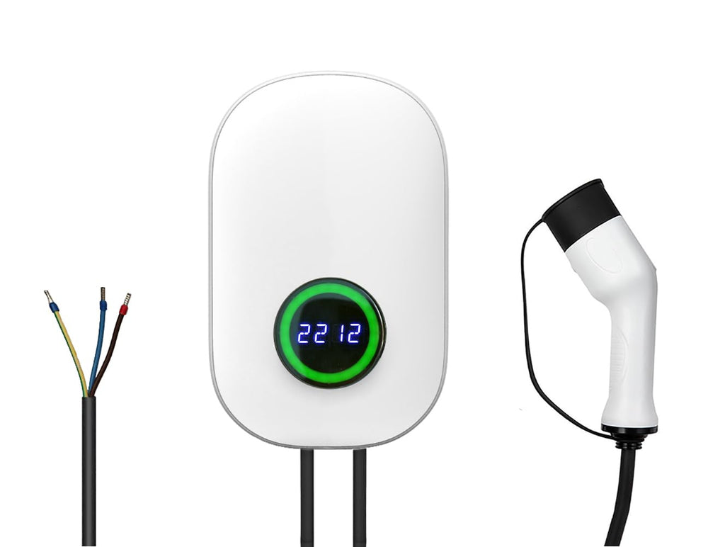 M.I.C. Wallbox Ev Charger Ladegerät: Typ 2 7KW 1-phasig 5m 32A WLAN APP passt für Elektroautos mit IEC62196-2 St…