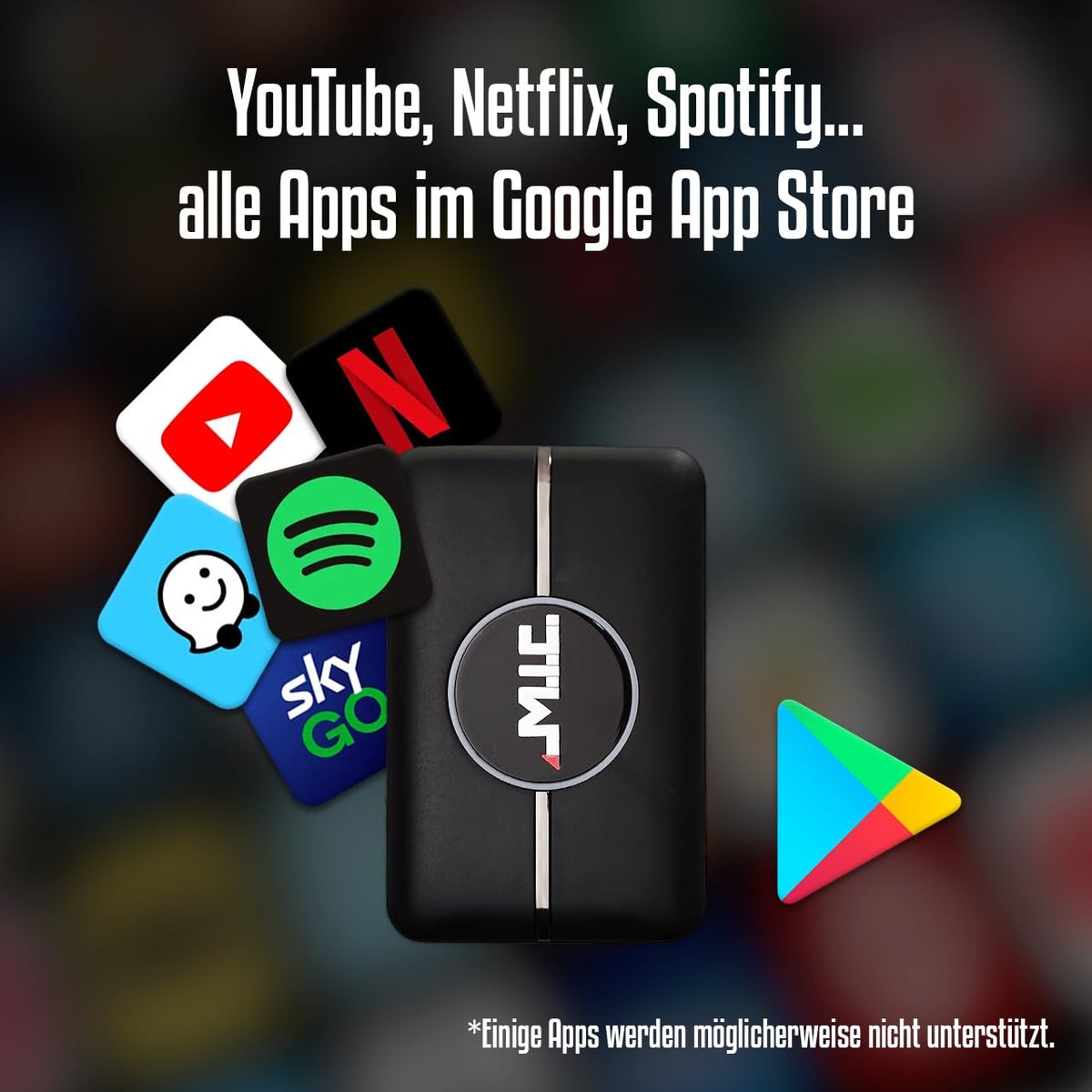 M.I.C. Carplay HDMI Pro: Android 12 Qualcomm 665 6GB+128GB Eingebaut GPS Unterstützt: Mini HDMI USB 4G Nano SIM…
