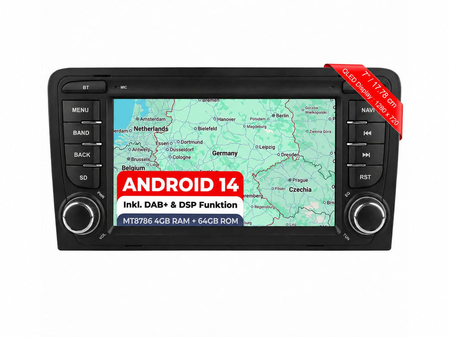 M.I.C. A7A-S Android 14 Autoradio für Audi A3 S3 RS3