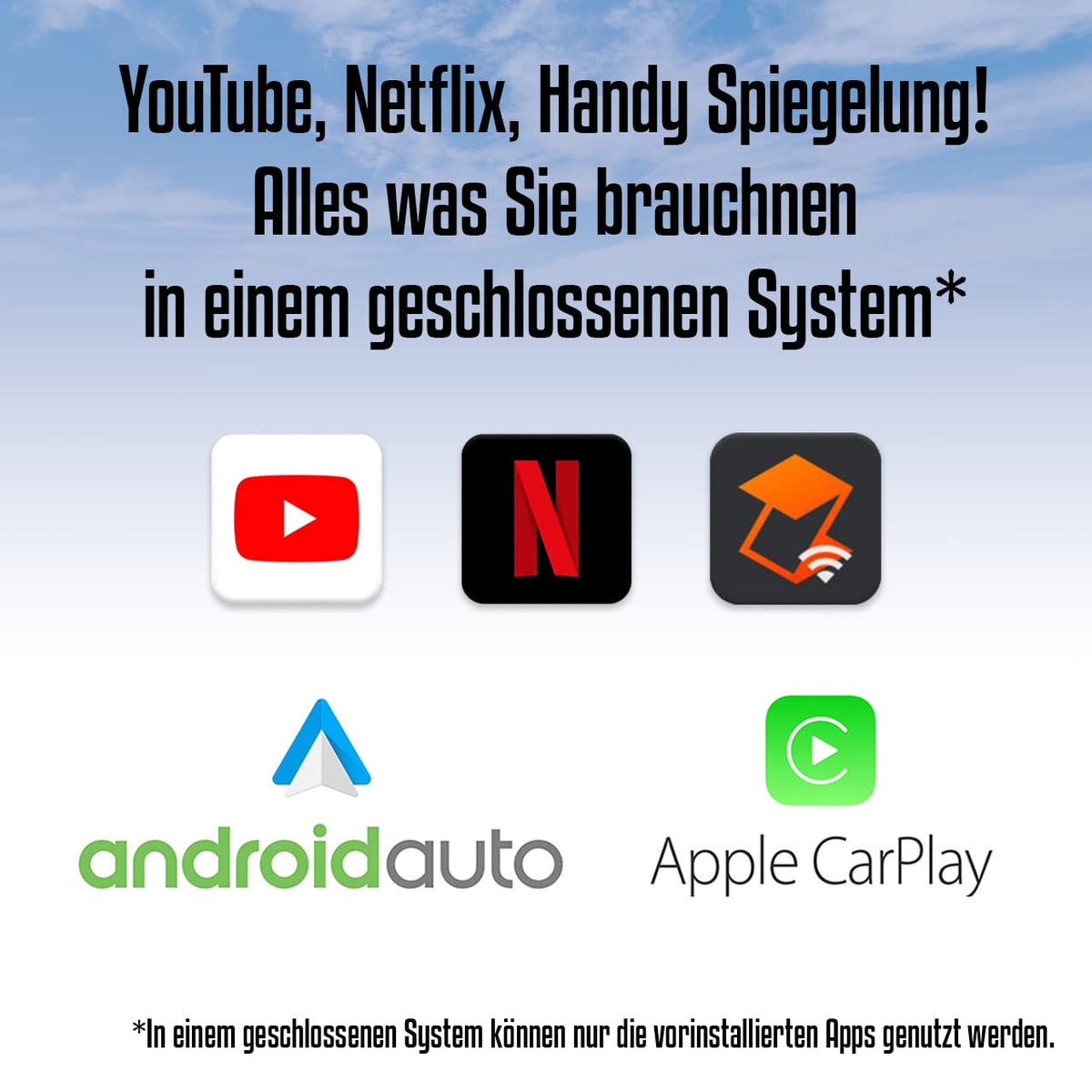M.I.C. Carplay Smart Box dongle Adapter: Android 8 (geschlossen System) Rockchip 3326 2G+8G Wireless Carplay & A…