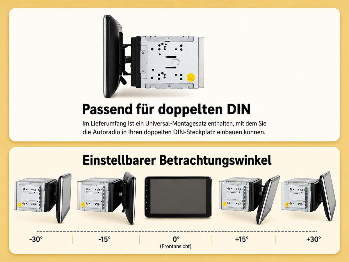 M.I.C. U10-U Android 14 Autoradio - Universal für VW/Toyota/Kia/Nissan