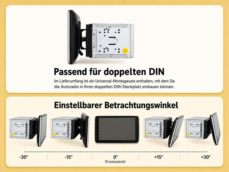 M.I.C. U10-U Android 14 Autoradio - Universal für VW/Toyota/Kia/Nissan
