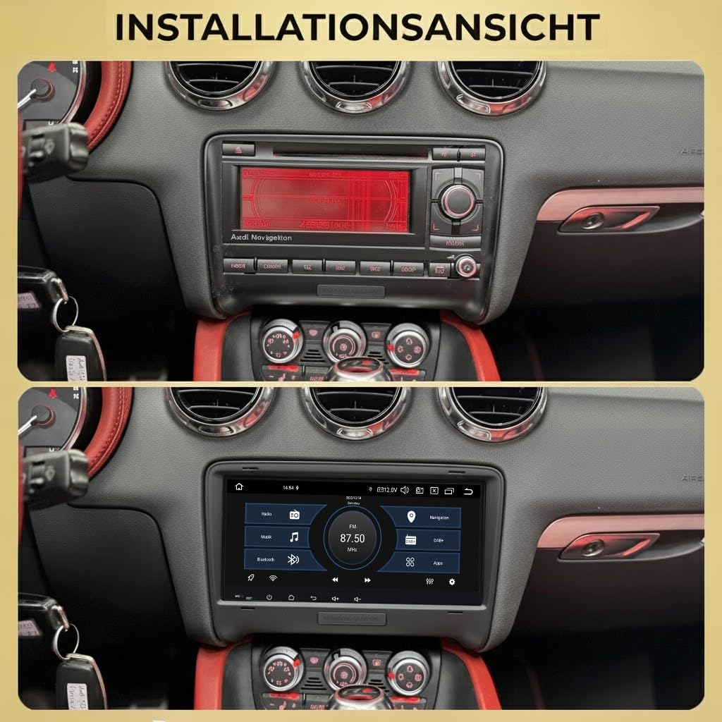 M.I.C. AA8-L2 Android 14 Autoradio für Audi TT 2006-2014