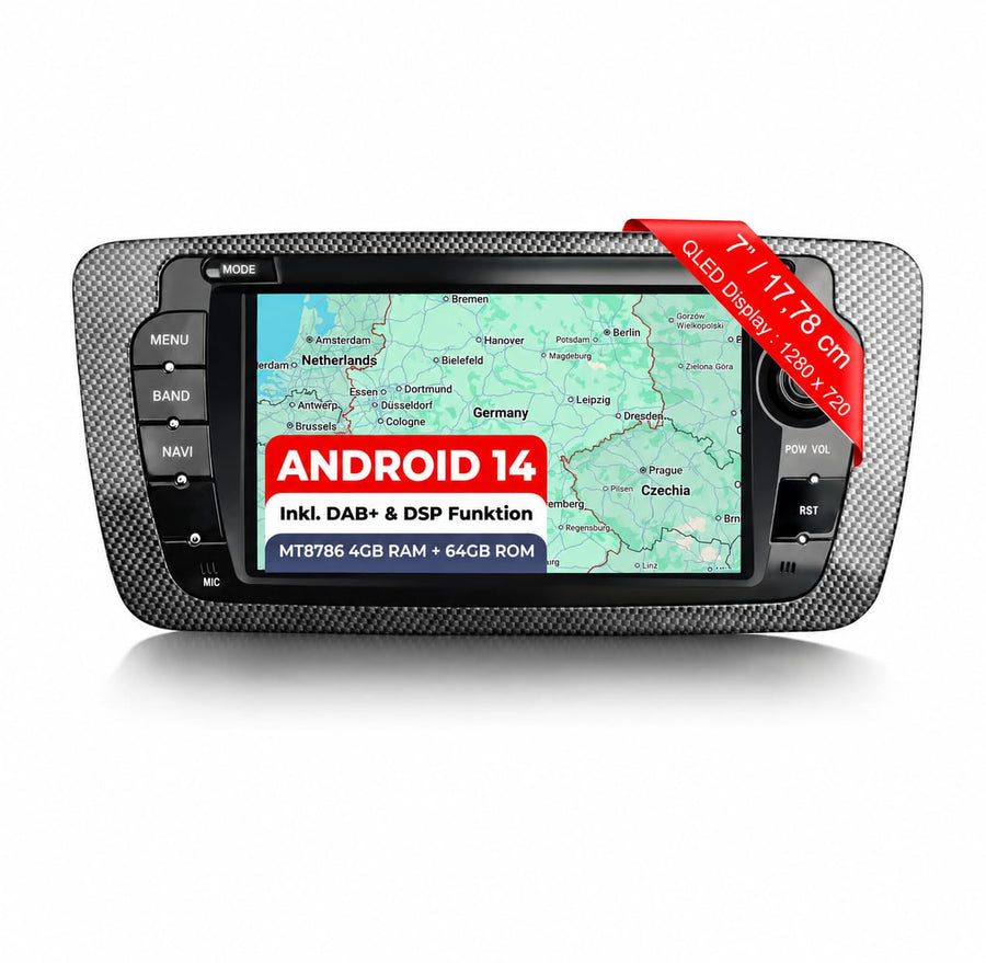 M.I.C. S7-S Android 14 Autoradio für Seat Ibiza 2009-2013