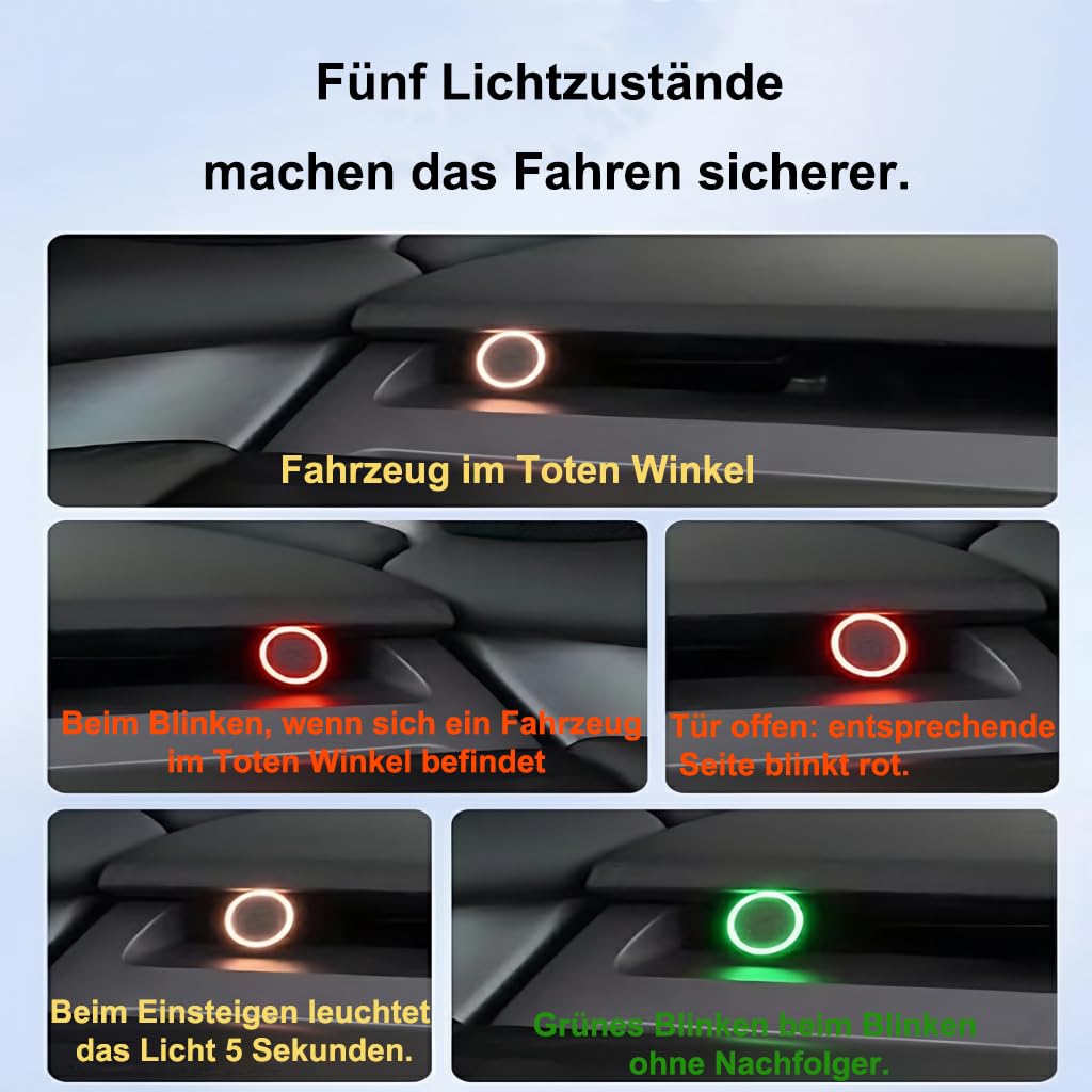 M.I.C. BSD Totwinkel-Warnleuchten für Tesla Model 3/Y