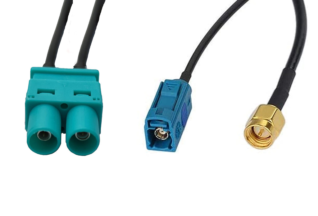 M.I.C. Zubehör Radios: SKAA-59B DAB+ Antennen-Adapter (Doppel-Fakra auf SMA)