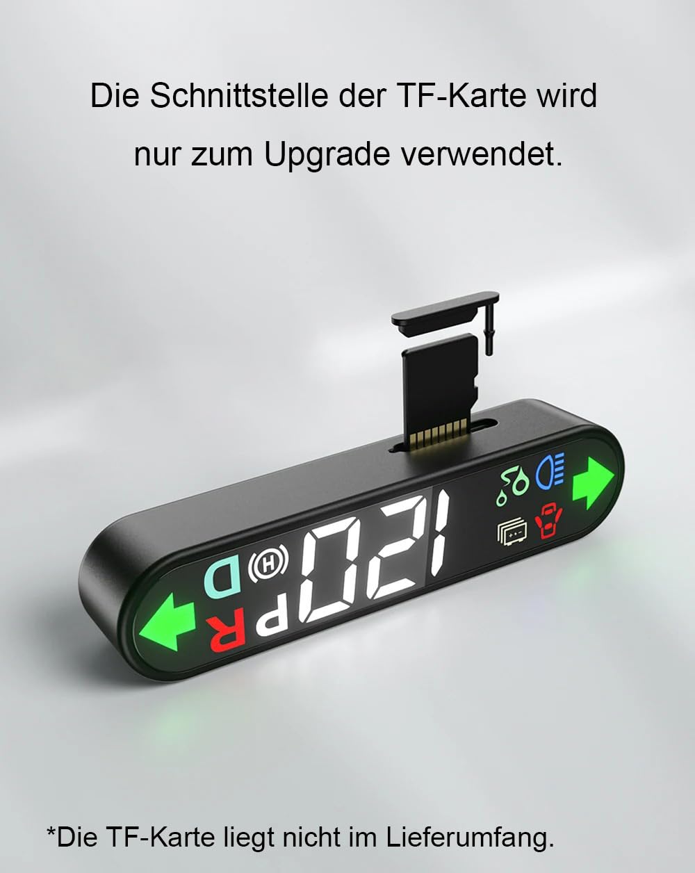 M.I.C. HUD-Head-Up-Display - Tacho Signal Getriebe, Digitale Geschwindigkeitsanzeige, Gangposition, Blinker,Fern…