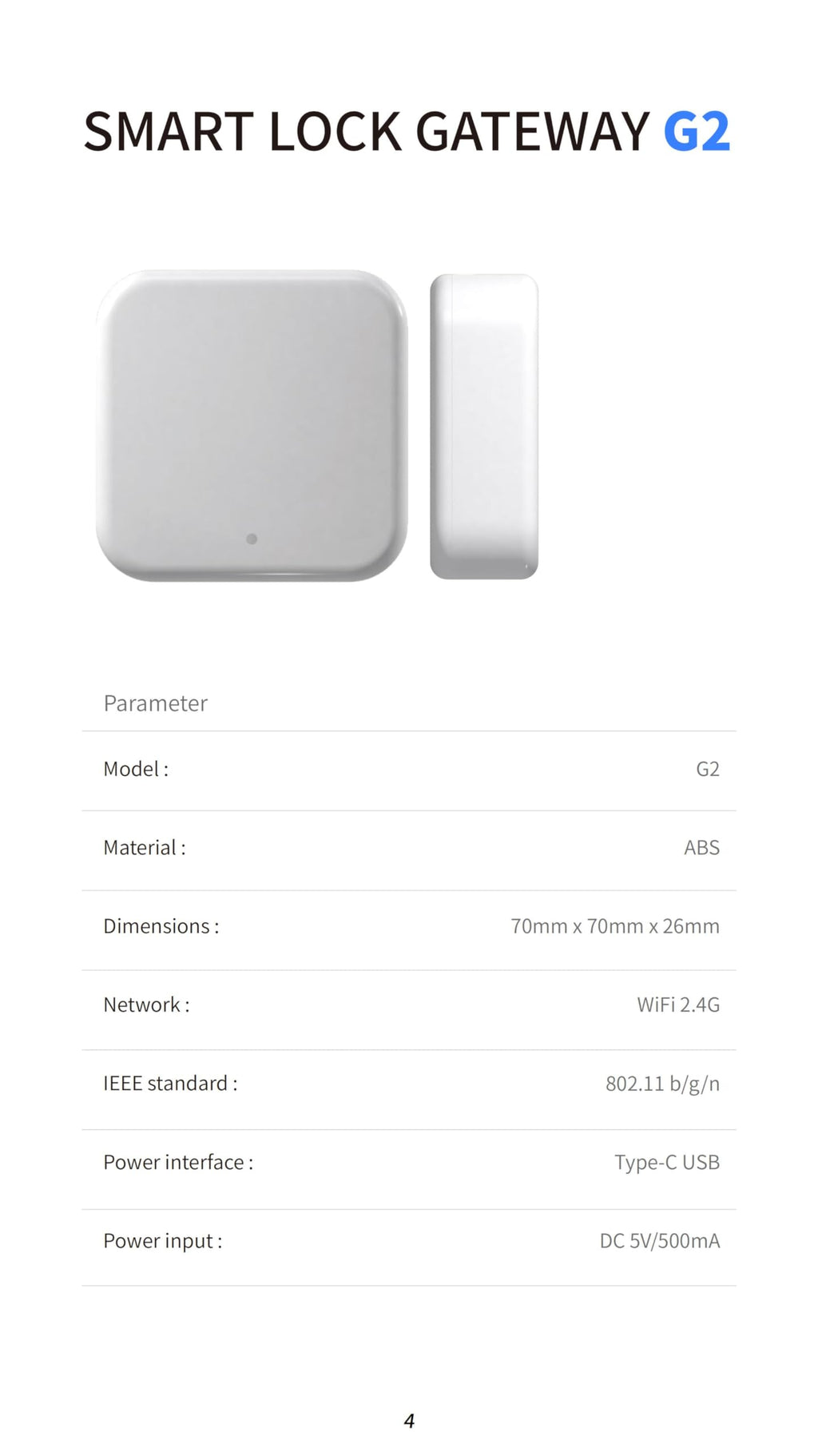 M.I.C. WiFi Gateway - Öffnung & Verwaltung Elektronischer Türschlösser von überall, per APP, Zubehör für M.I.C.…