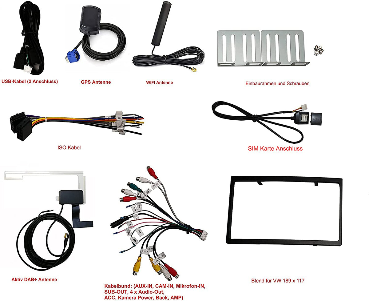 M.I.C. AU7 Android 13 Autoradio Universal für VW Toyota KIA Nissan Hyundai FIAT
