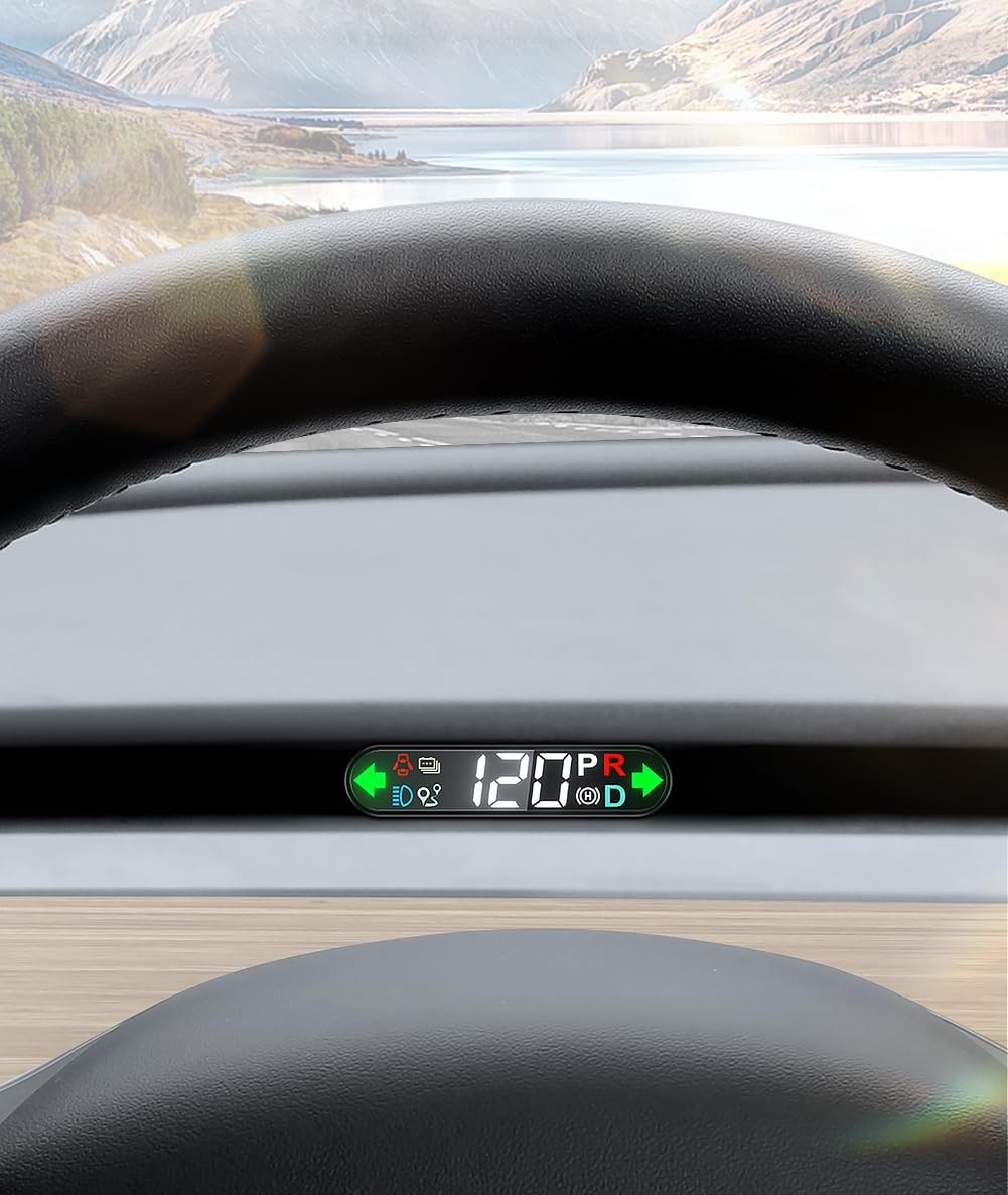 M.I.C. HUD-Head-Up-Display - Tacho Signal Getriebe, Digitale Geschwindigkeitsanzeige, Gangposition, Blinker,Fern…