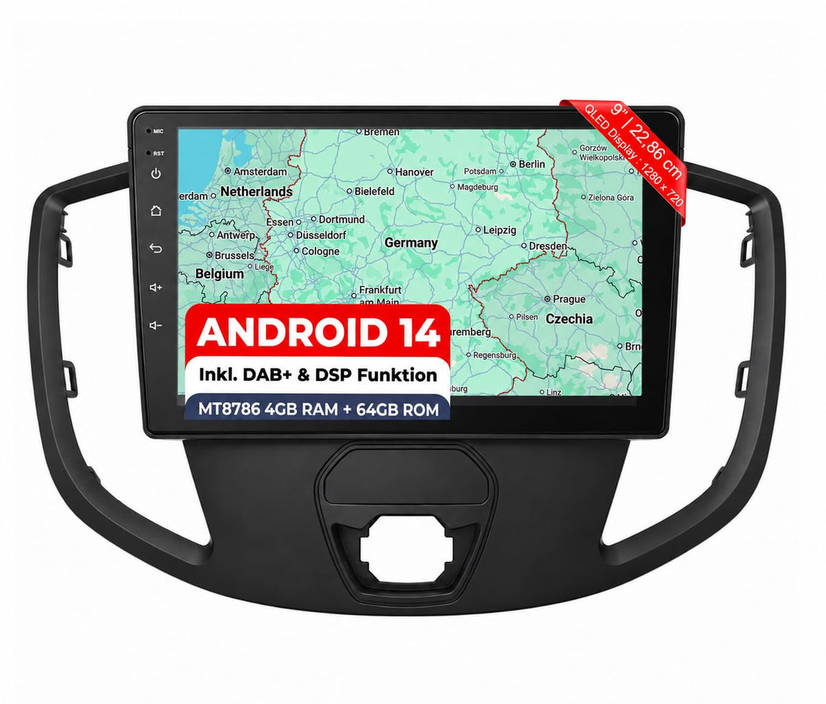 M.I.C. F9B-S Android 14 Autoradio für Ford Transit 2015-2019