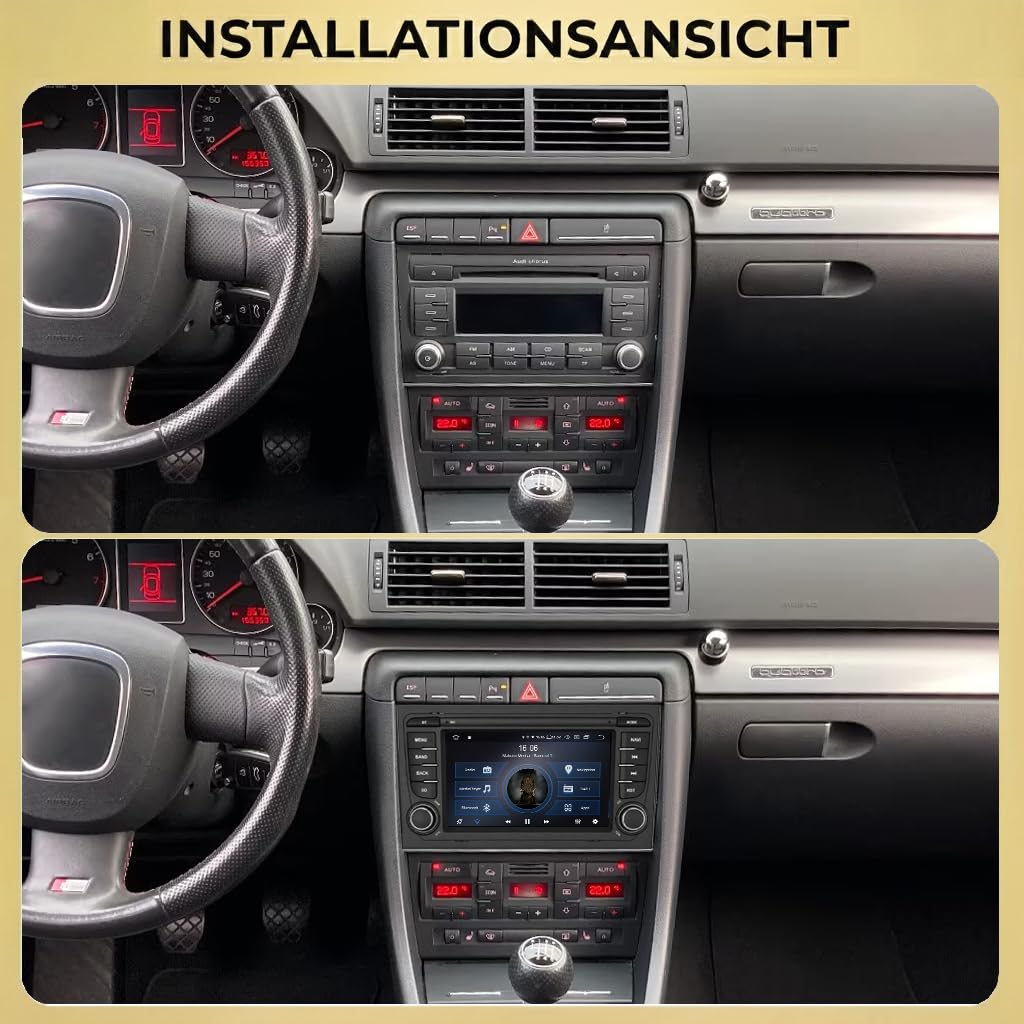 M.I.C. A7B-S Android 14 Autoradio für Audi A4 2006–2014