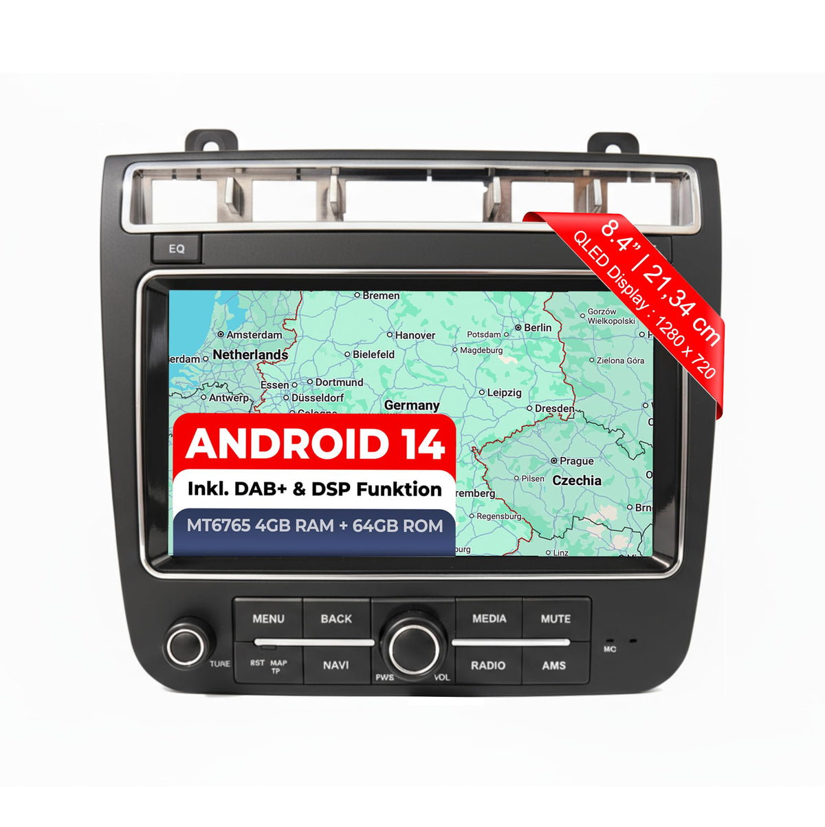 M.I.C. AVT8-L2 Android 14 Autoradio für VW Touareg 2010-2019