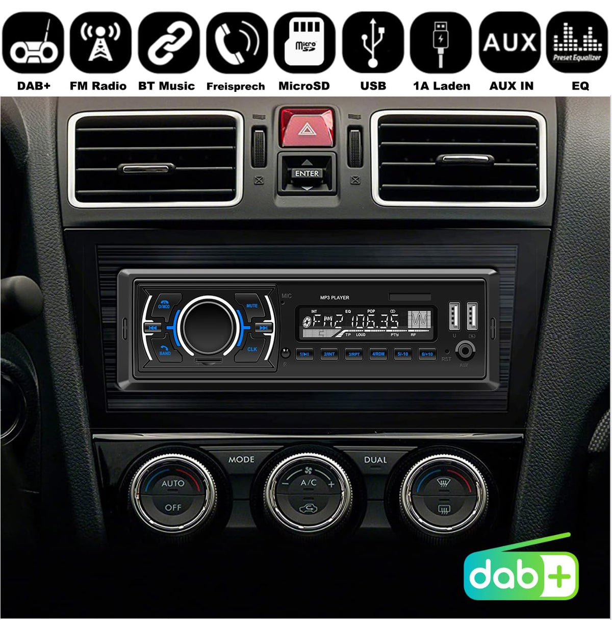 M.I.C. D3307 DAB+ Autoradio
