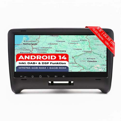 M.I.C. AA8-L2 Android 14 Autoradio für Audi TT 2006-2014