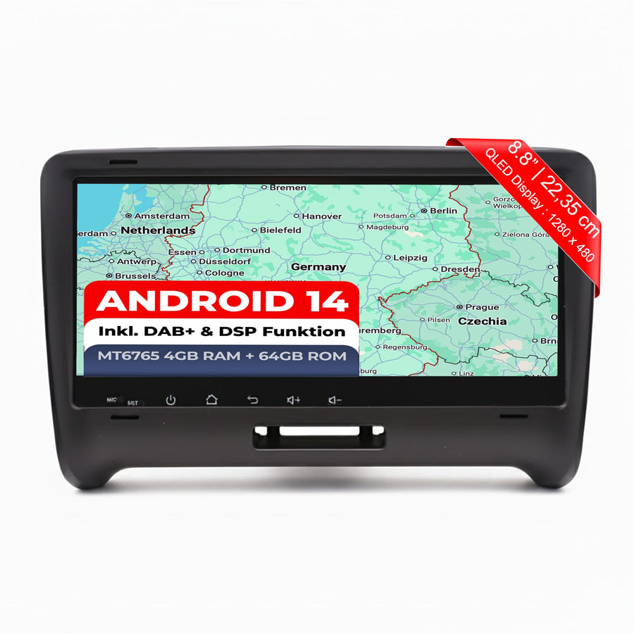 M.I.C. AA8-L2 Android 14 Autoradio für Audi TT 2006-2014