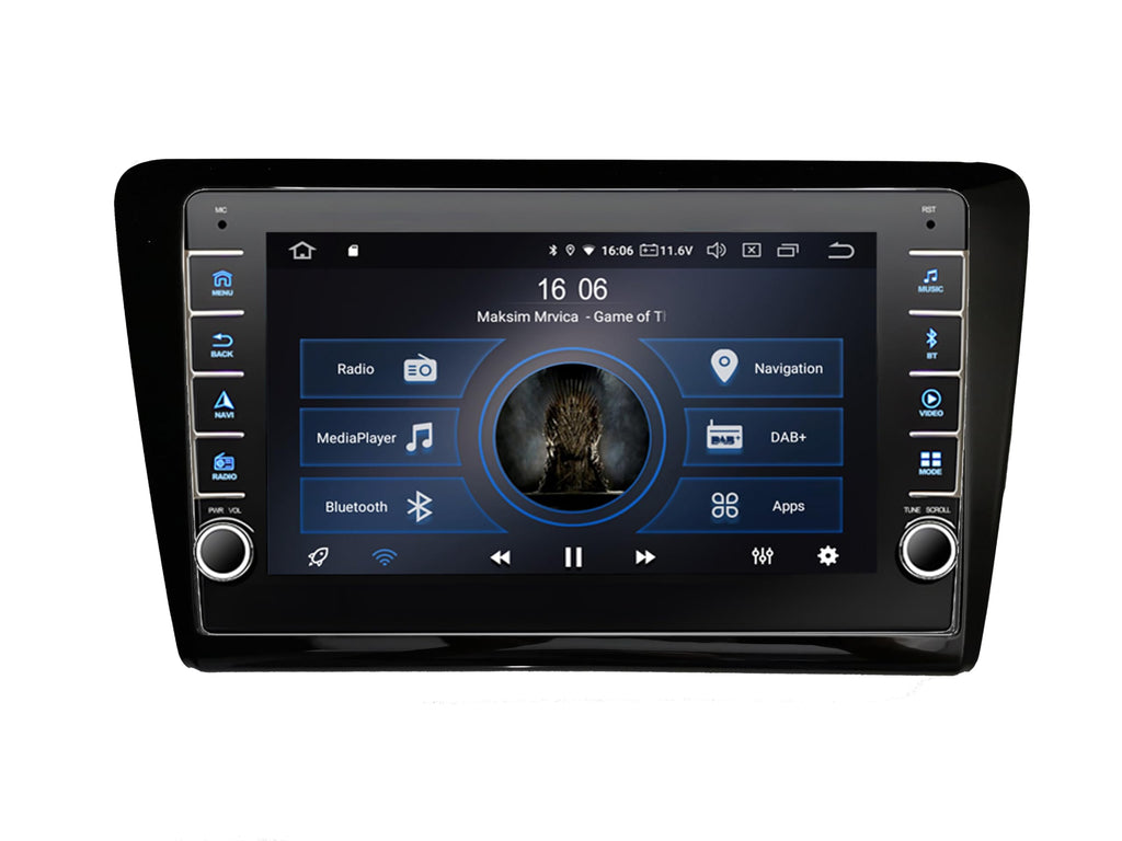 M.I.C.-AVM8-Rapid: (Blende + AVM8) Ersatz für Skoda Rapid ab 2014 in MQB MIB Plattform