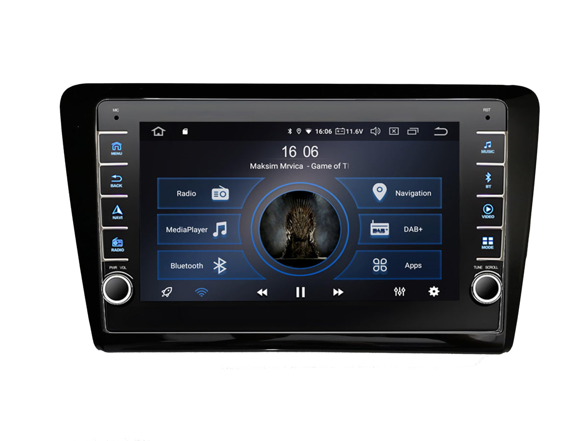 M.I.C.-AVM8-Rapid: (Blende + AVM8) Ersatz für Skoda Rapid ab 2014 in MQB MIB Plattform