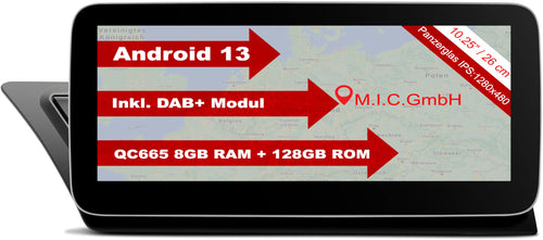 M.I.C. A4L Android 13 Autoradio für Audi A4 S4 RS4 A5 S5 RS5