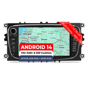 M.I.C. F7-S Android 14 Autoradio - Ford Focus MK2/Mondeo/Cmax/Galaxy/Smax