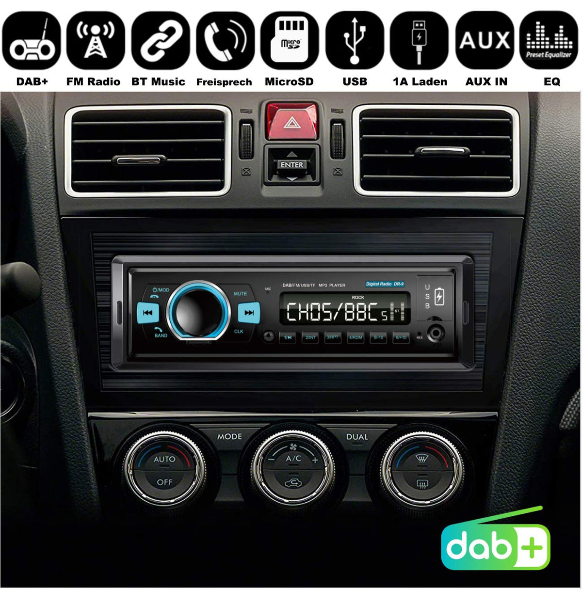 M.I.C. DR-9 DAB+ Autoradio