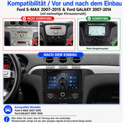 M.I.C. F9A-S Android 14 Autoradio - Ford S-MAX 2007-2015/GALAXY 2007-2014