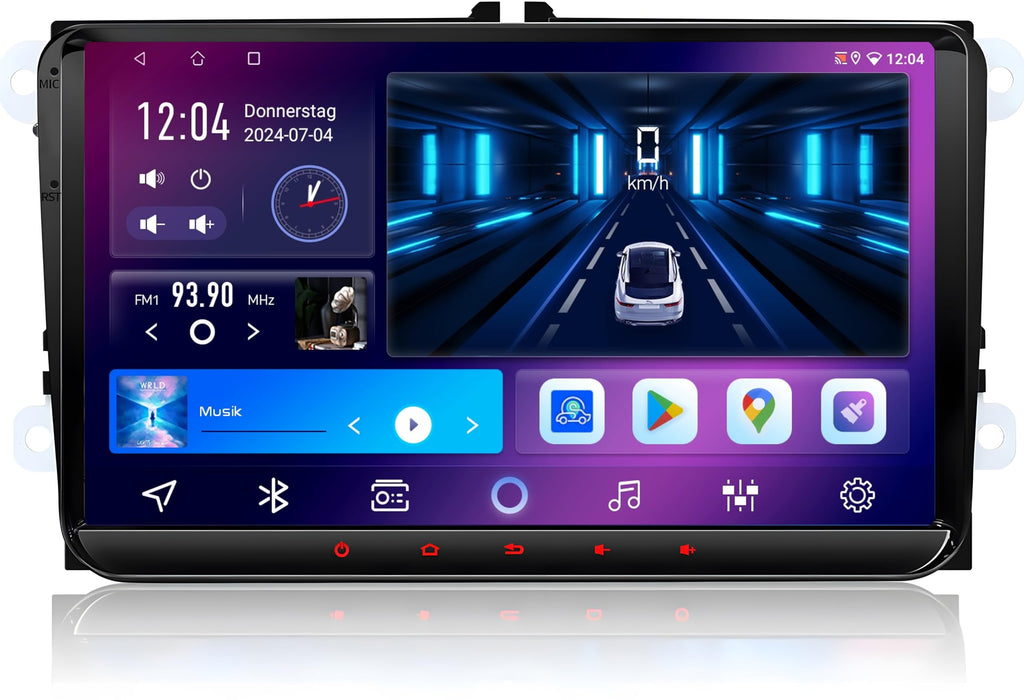 M.I.C. AV9-C Android 10 Autoradio mit navi Ersatz für VW Golf t5 touran Passat RNS RCD Skoda SEAT: Bluetooth 5.4…