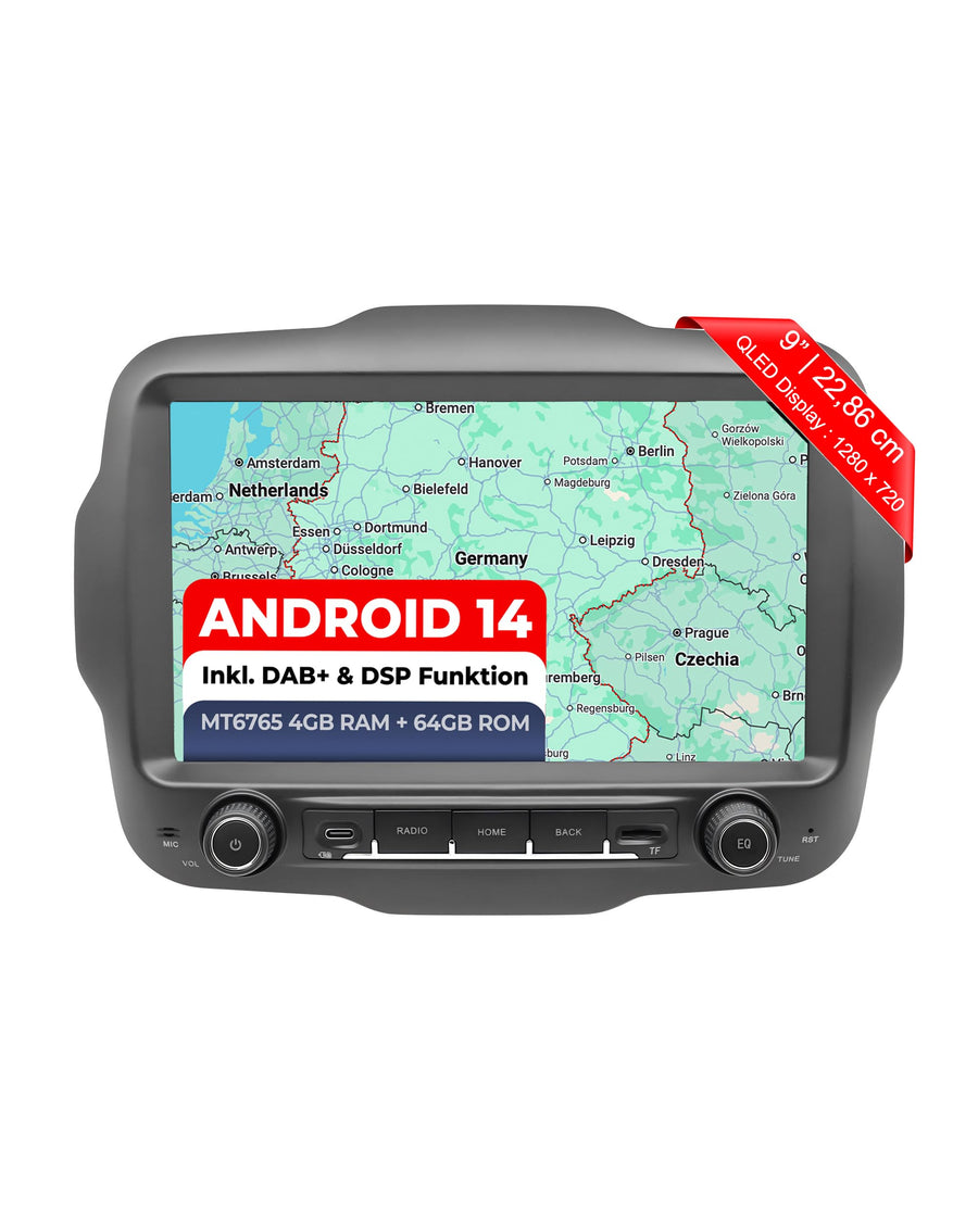 M.I.C. AJ9-L2 Android 14 Autoradio für Jeep Renegade