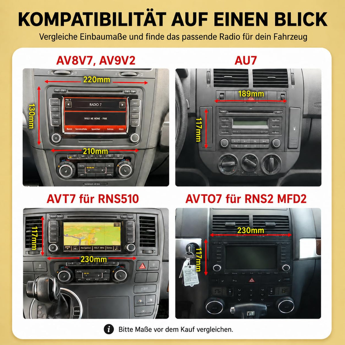 M.I.C. AVT7-Ultra Android 13 Autoradio für VW T5 multivan Touareg mit RNS 510