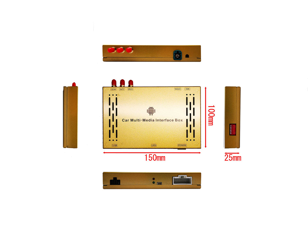 MQB Box für VW Seat MQB Plattform Composition Discover mit getrenntem MIB und Display: Android 9, WLAN, Navigati…