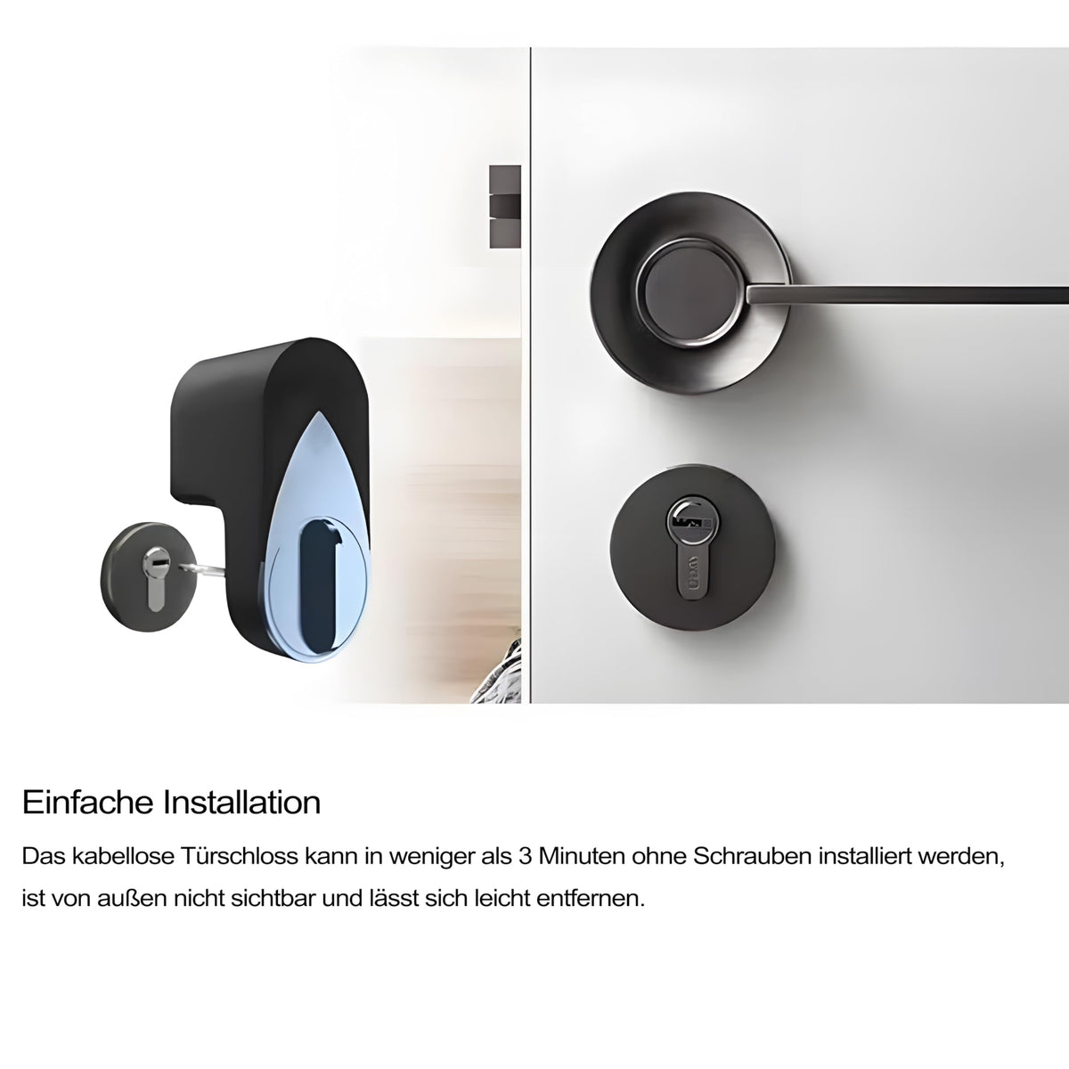 M.I.C. Smart Lock Bluetooth Türschloss, schlüsselloser Zutritt per App, kompatibel mit Tuya, Alexa & Google Home…