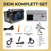 M.I.C. AO7 Android 13 Autoradio für Opel Antara Astra h Combo Corsa d