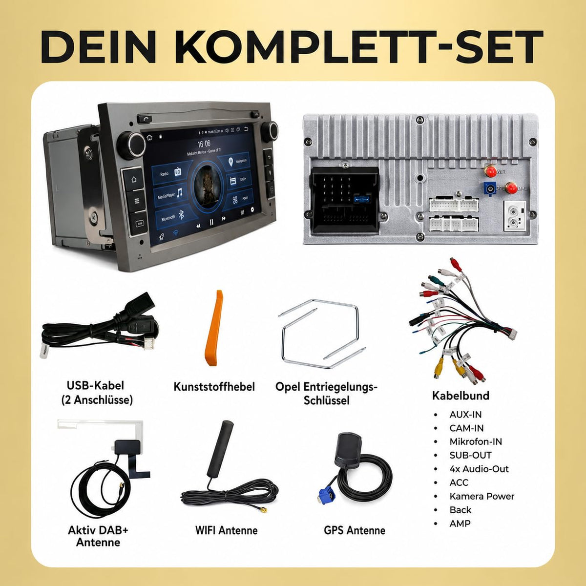 M.I.C. AO7 Android 13 Autoradio für Opel Antara Astra h Combo Corsa d