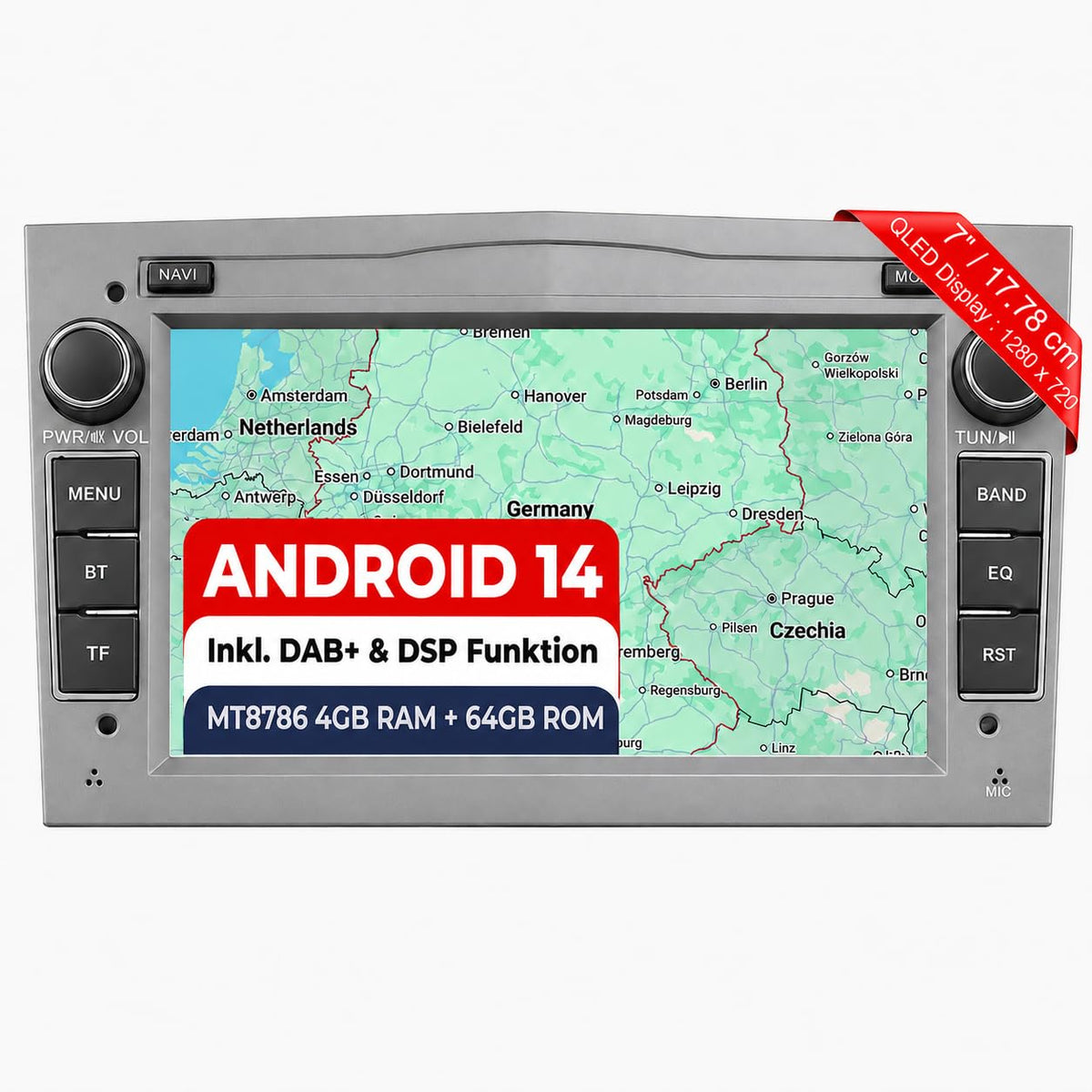 M.I.C. O7-S Android 14 Autoradio für Opel Antara/Astra H/Combo/Corsa D