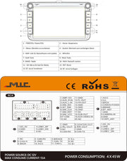 M.I.C. V8-S Android 14 Autoradio für VW/Skoda/Seat RNS/RCD Golf5/6