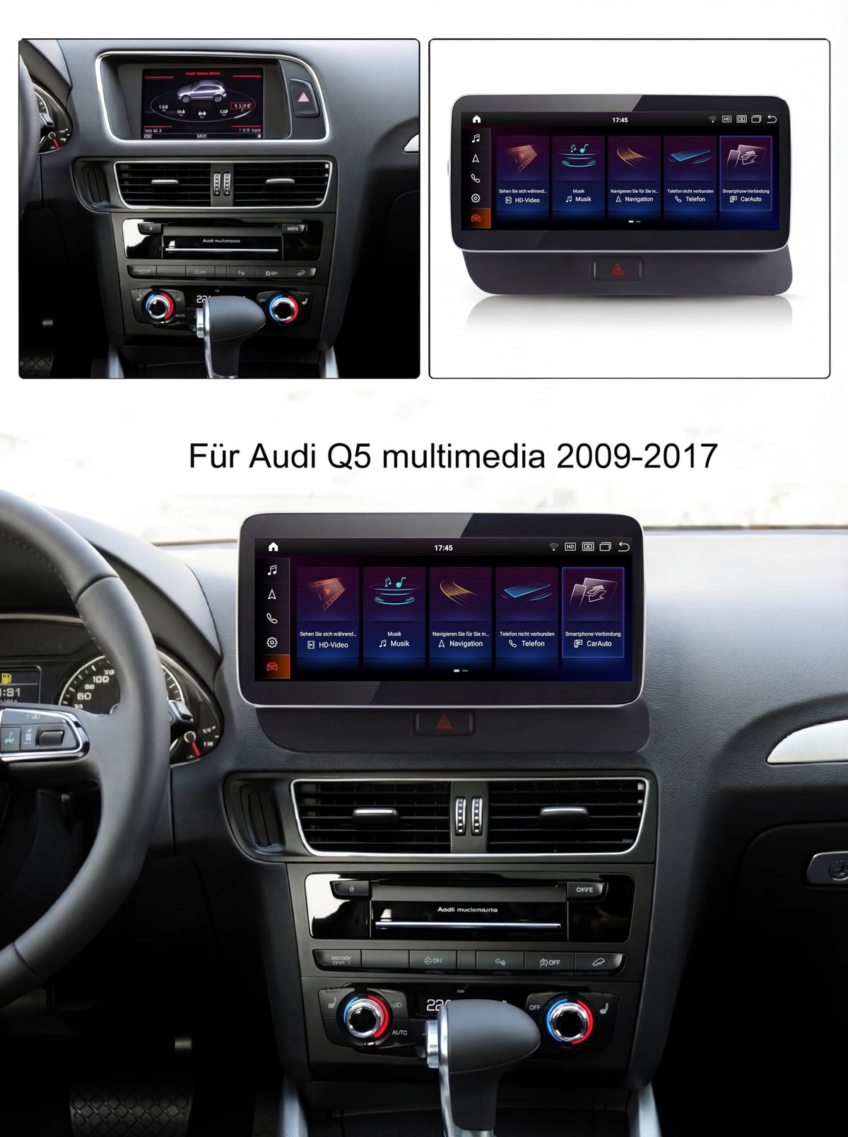M.I.C. Q5H Android 13 Autoradio für Audi Q5 mit Multimedia Radiosystem
