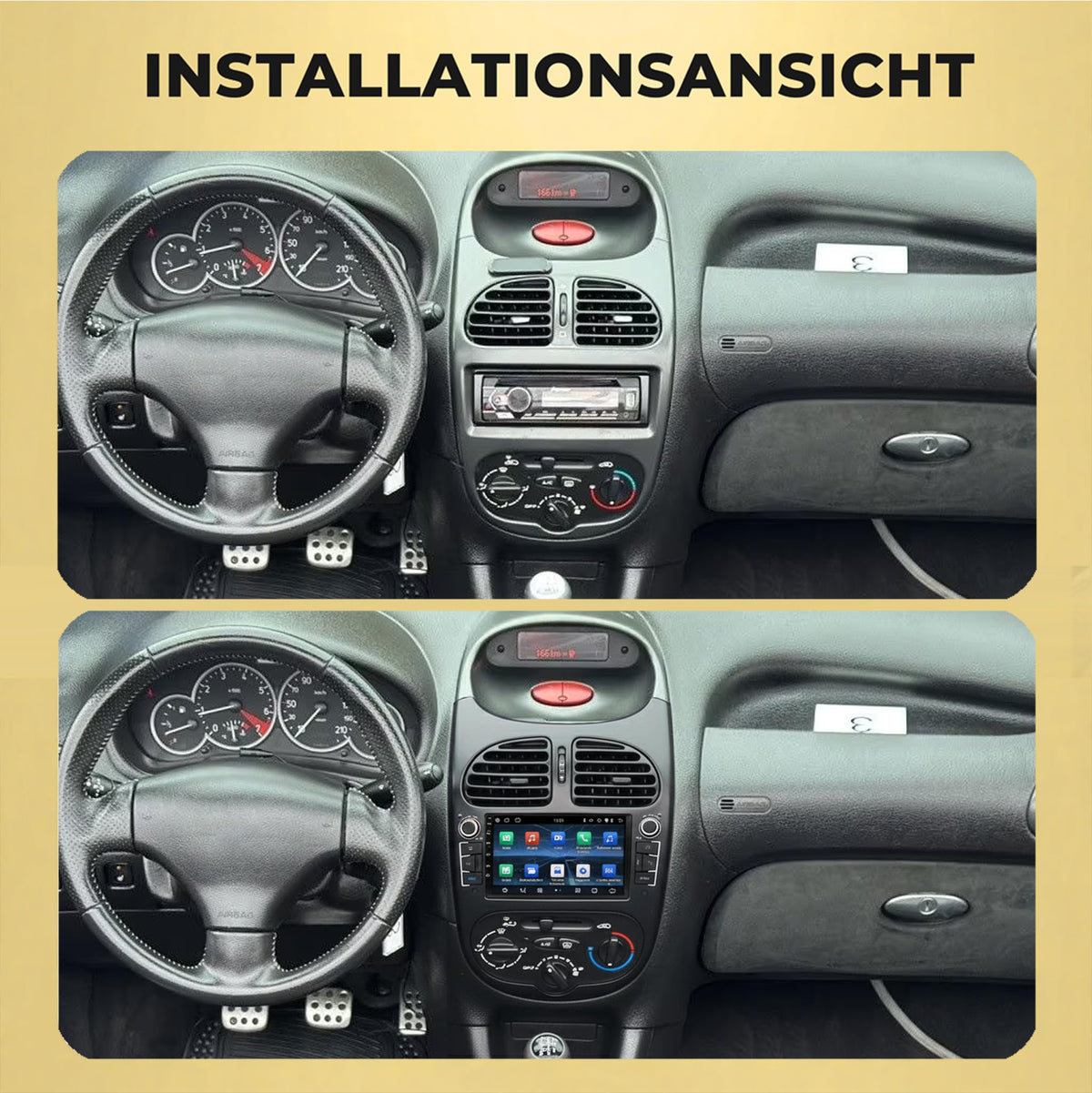 M.I.C. AP6-L2 Android 14 Autoradio für Peugeot 206 2000-2006