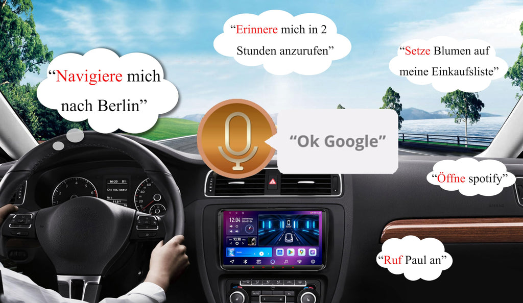 M.I.C. AV9-C Android 10 Autoradio mit navi Ersatz für VW Golf t5 touran Passat RNS RCD Skoda SEAT: Bluetooth 5.4…