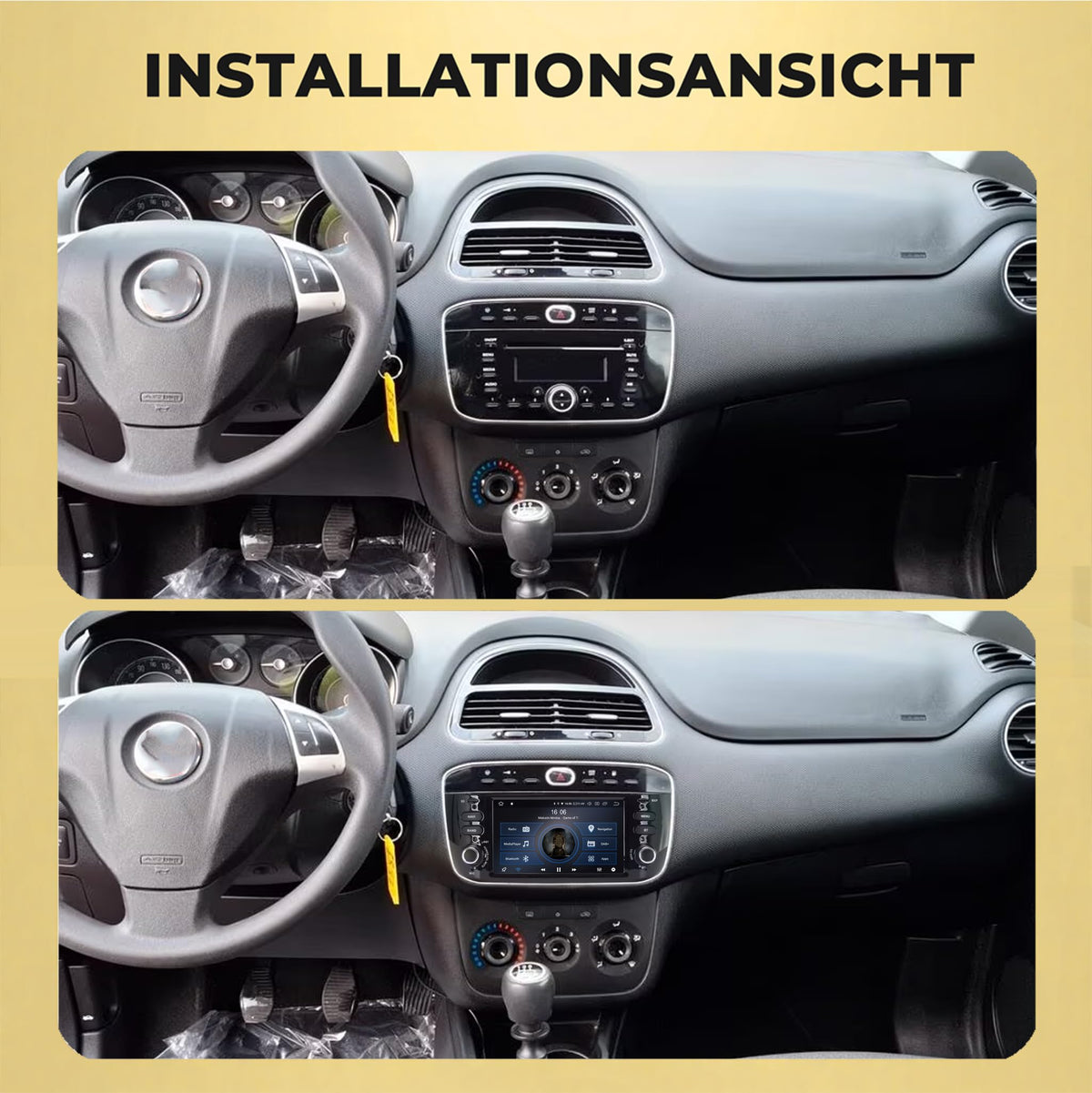 M.I.C. AFI6-L2 Android 14 Autoradio für FIAT Punto/Linea 2012-2016
