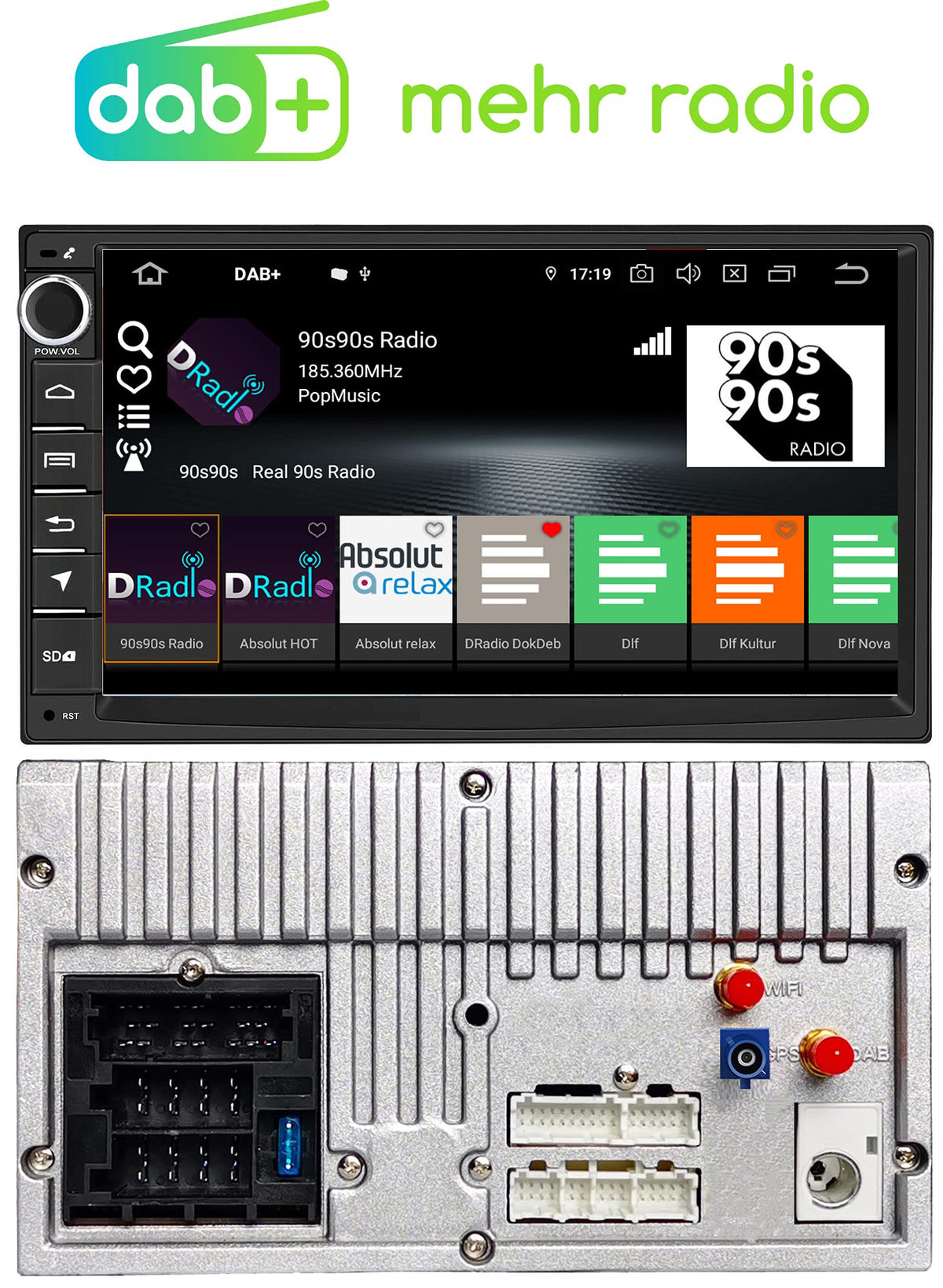 M.I.C. AU7 Android 13 Autoradio Universal für VW Toyota KIA Nissan Hyundai FIAT