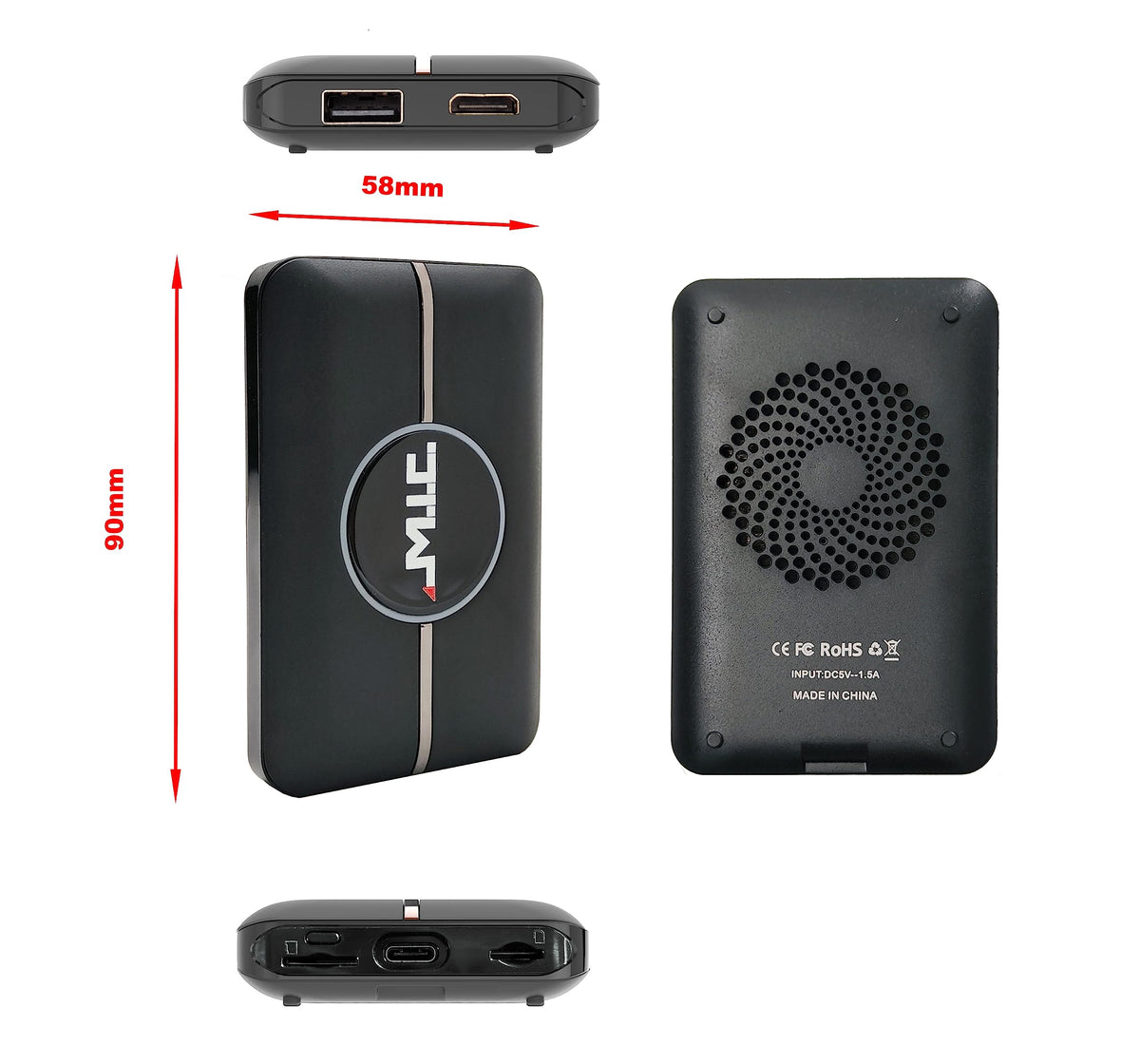 M.I.C. Carplay HDMI Pro: Android 12 Qualcomm 665 6GB+128GB Eingebaut GPS Unterstützt: Mini HDMI USB 4G Nano SIM…