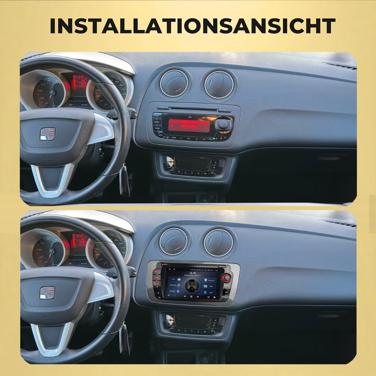 M.I.C. S7-S Android 14 Autoradio für Seat Ibiza 2009-2013