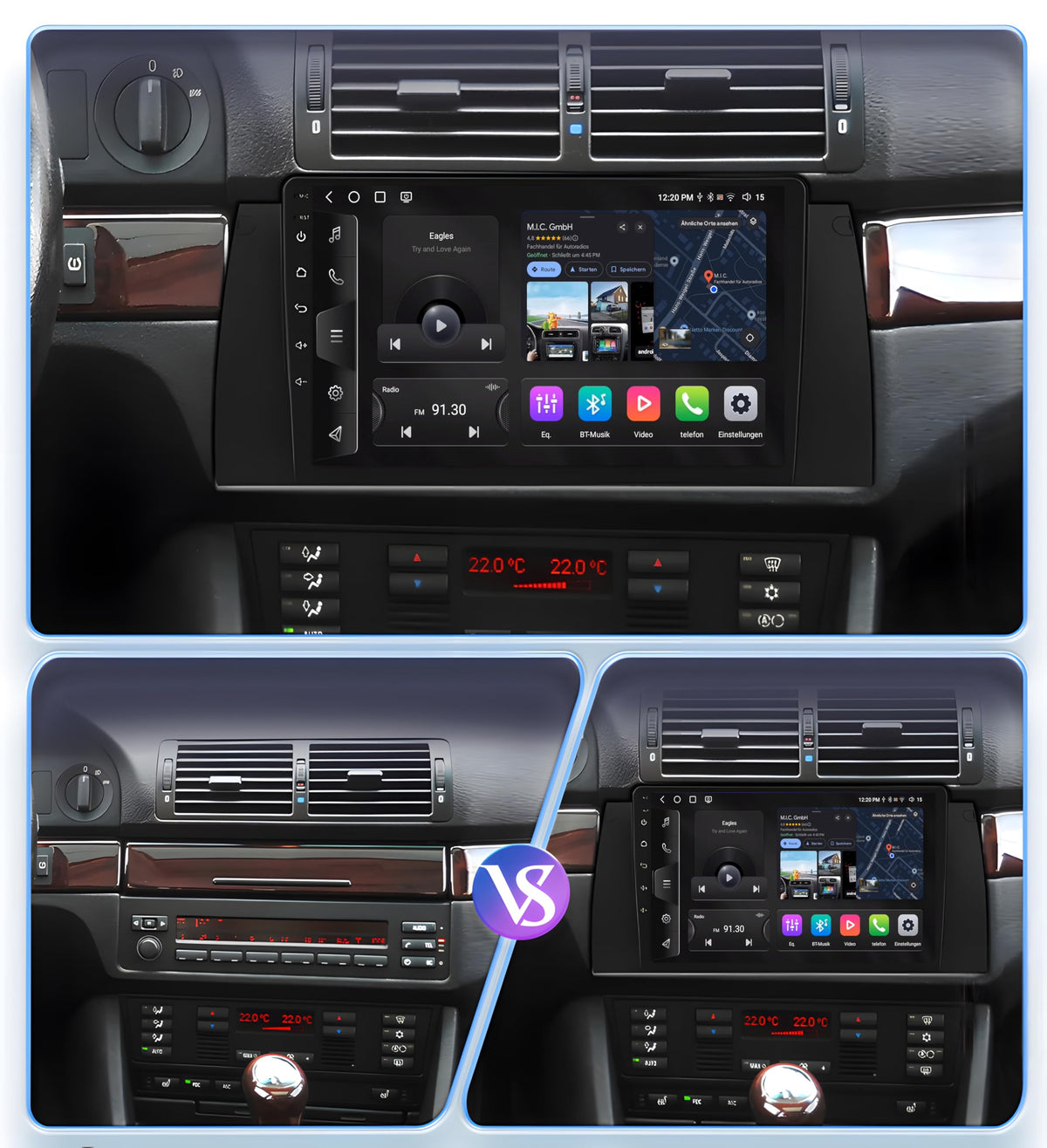 M.I.C. 1747 Android 13 Autoradio für 5er, E39, E53, X5, M5